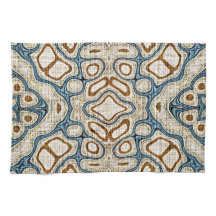 Brown Ochre Turquoise Hip Tribe Art