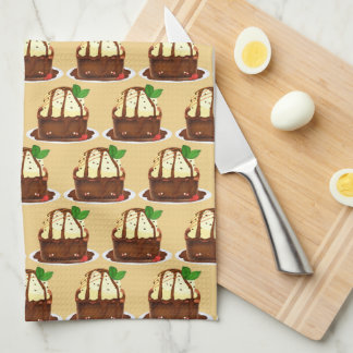 Linge De Cuisine Brownie au chocolat avec glace à la vanille