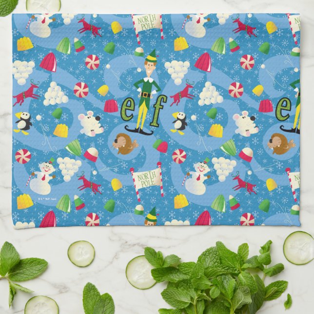 Linge De Cuisine Buddy le Motif de dessin animé Elf (Plié)