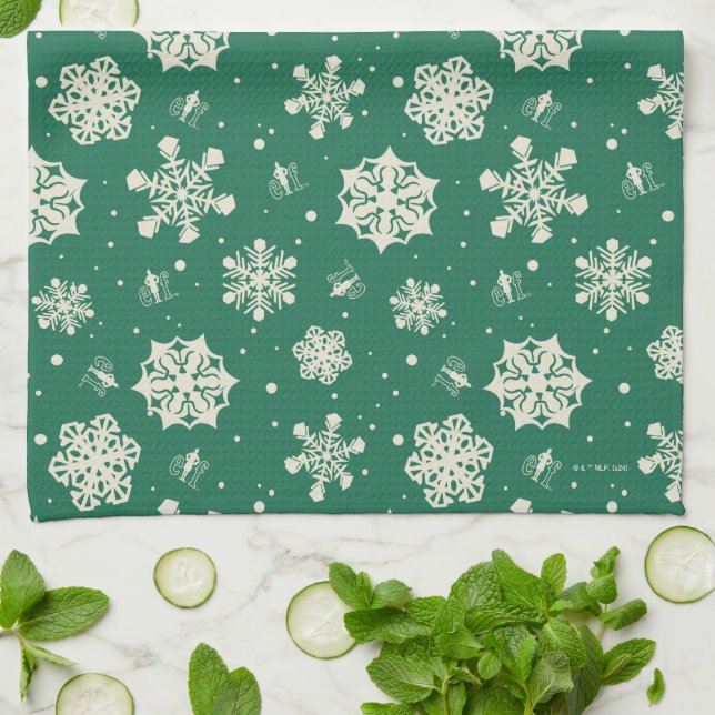 Linge De Cuisine Buddy le Motif Elf Snowflake (Plié)