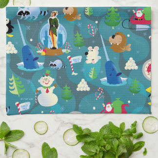 Linge De Cuisine Buddy l'elfe et personnages Motif Turquoise
