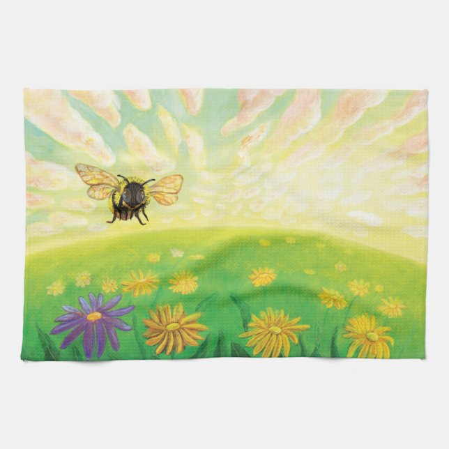 Linge De Cuisine Bumblebee sur l'Horizon (Horizontal)