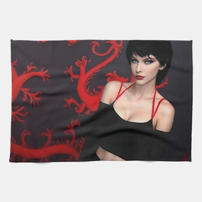 Linge De Cuisine Burnt Out Souls kitchen towel (Horizontal)