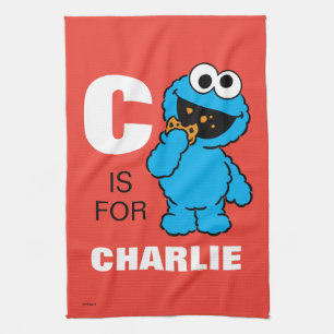 Linge De Cuisine C est pour Cookie Monster   Ajouter Votre Nom
