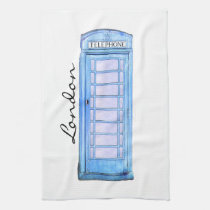 Linge De Cuisine - Cabine de téléphone britannique - thé-serviet