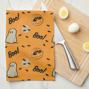 Linge De Cuisine cacahuètes   Motif d'Halloween de l'équipage Éffra