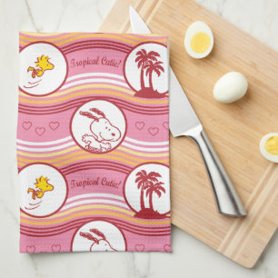 Linge De Cuisine cacahuètes   Snoopy & Woodstock Tropical Cutie