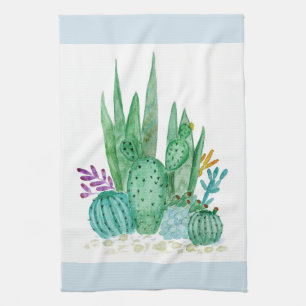 Linge De Cuisine Cactus, aquarelle