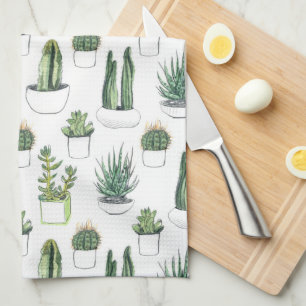Linge De Cuisine Cactus pour aquarelle et Succulent