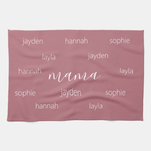Linge De Cuisine Cadeau de jour des mères personnalisées pour maman (Horizontal)