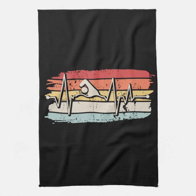 Linge De Cuisine Cadeau de natation (Vertical)