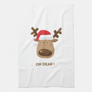 Linge De Cuisine Cadeau drôle de renne pour les enseignants de Noël