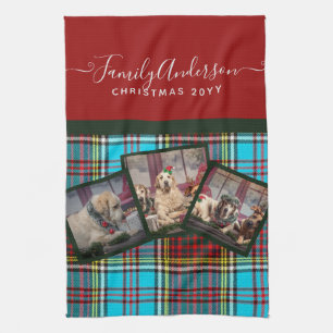 Linge De Cuisine CADEAU PHOTO DE NOËL - Anderson Tartan Collage