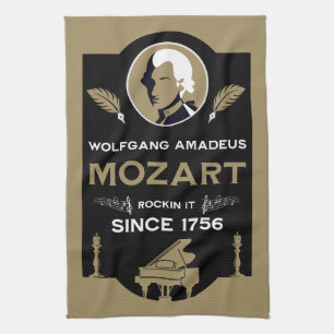 Linge De Cuisine Cadeau pour amateur de musique de Mozart