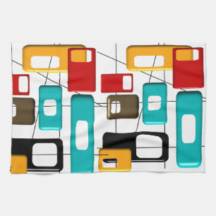 Linge De Cuisine Cadeaux de conception géométrique moderne du milie