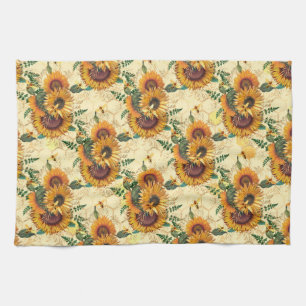 Linge De Cuisine Cadeaux de tournesol Tournée de tournesol entour
