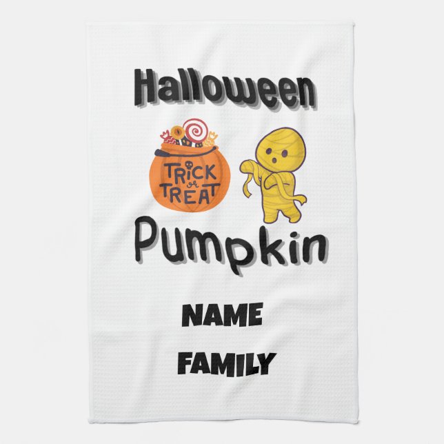 Linge De Cuisine Cadeaux d'Halloween pour cuisine familiale personn (Vertical)