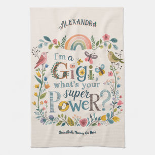 Linge De Cuisine ❤️ Cadeaux GIGI personnalisés Ajouter des noms de