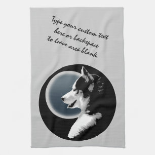 Linge De Cuisine Cadeaux personnalisés par chien de traîneau de