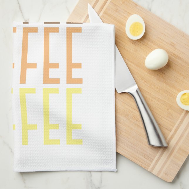 LINGE DE CUISINE CAFÉ CAFÉ CAFÉ CAFÉ CAFÉ (Quart Plié)