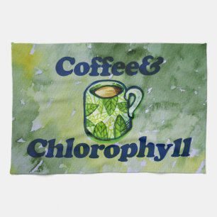 Linge De Cuisine Café & Chlorophylle Dame aux plantes Amoureuse du