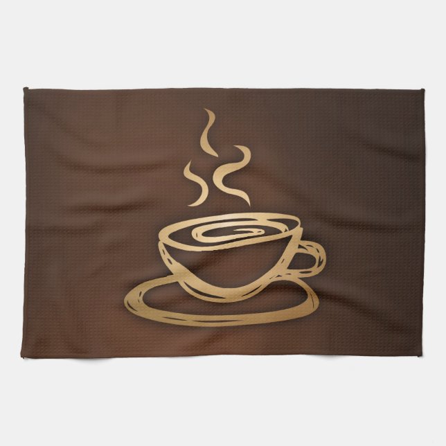 Linge De Cuisine Café dans ma tasse (Horizontal)