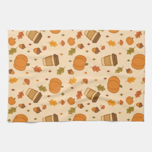 Linge De Cuisine Café d'automne