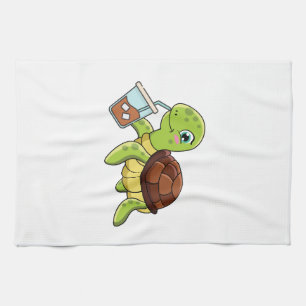Linge De Cuisine Café glacé tortue