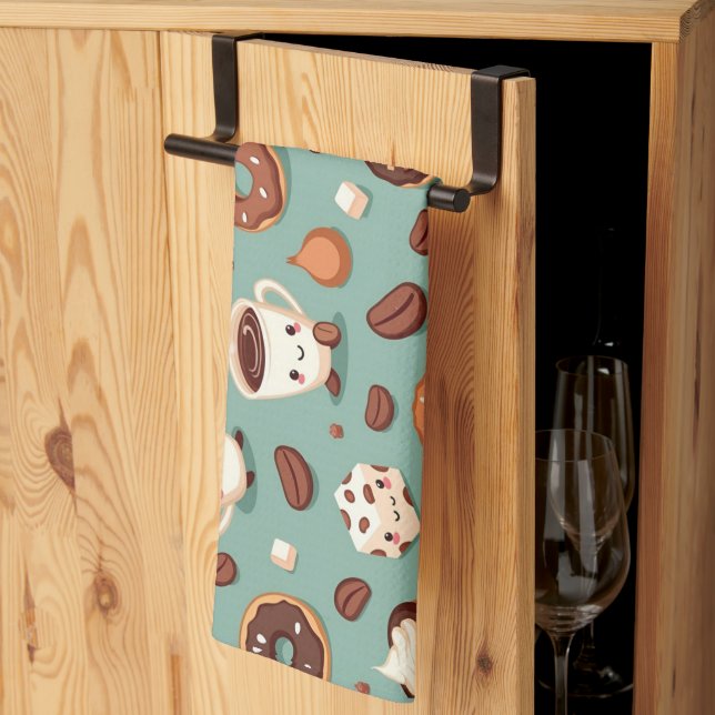 Linge De Cuisine Café mignon (Pliage en tiers)