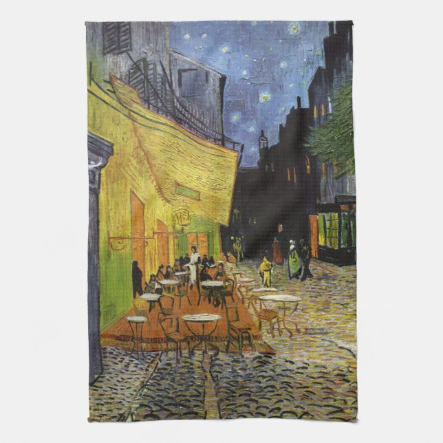 Linge De Cuisine Café nocturne de Van Gogh (Vertical)