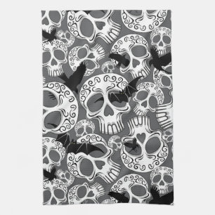 Linge De Cuisine Calaveras décoratives Halloween