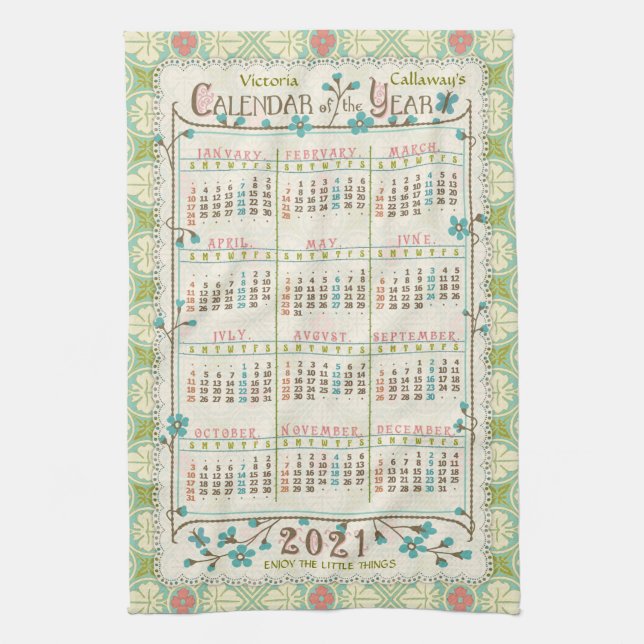 Linge De Cuisine Calendrier 2021 (Voir la description pour la nouve (Vertical)