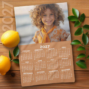 Linge De Cuisine Calendrier 2027 avec Photo - Vue annuelle - Terre