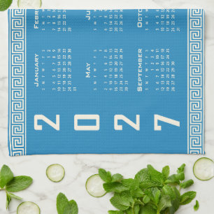 Linge De Cuisine Calendrier 2027, Frette Grecque, Cosmic Latte sur