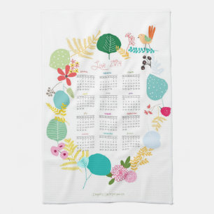 Linge De Cuisine Calendrier customisé 2014 Kitchen Towe