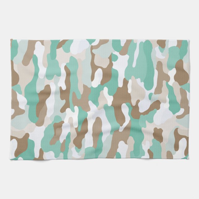 Linge De Cuisine Camouflage côtier (Horizontal)