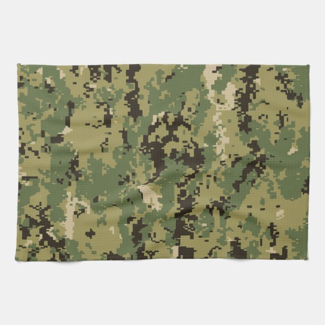 Linge De Cuisine Camouflage naval Woodland (Horizontal)