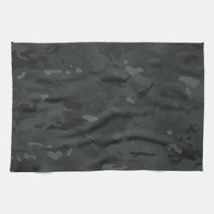 Linge De Cuisine Camouflage noir I