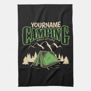 Linge De Cuisine Camping personnalisé Camping familial Voyage avent