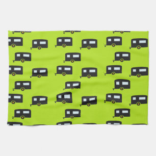 Linge De Cuisine Camping remorques en vert