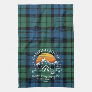 Linge De Cuisine Camping Tartan Retro Famille Campad Campbell