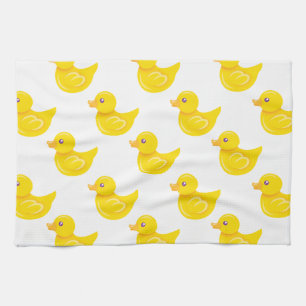 Linge De Cuisine Canard en caoutchouc jaune et blanc, Canard