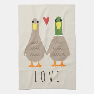 Linge De Cuisine Canards d'amour