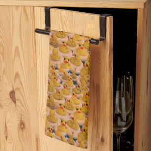 Linge De Cuisine Canards en caoutchouc jaune Motif animal