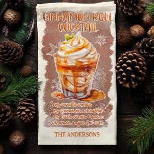 Linge De Cuisine Cannelle Rouleau Cocktail de Noël Recette personna