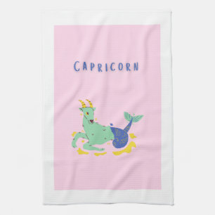 Linge De Cuisine Capricorne rose, zodiaque, impression d'étoiles