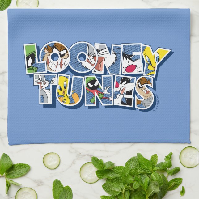 Linge De Cuisine Caractères LOONEY TUNES™ en lettres (Plié)