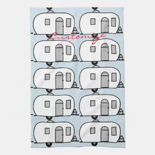 Linge De Cuisine Caravane arrondie par remorque classique vintage