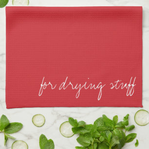Linge De Cuisine Cardinal rouge personnalisé