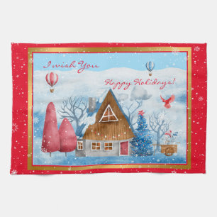 Linge De Cuisine Cardinal sur la Personnaliser du paysage